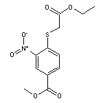 methyl 4-[(2-ethoxy-2-oxoethyl)thio]-3-nitrobenzoate