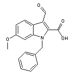 1-benzyl-3-formyl-6-methoxy-1H-indole-2-carboxylic acid