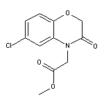 methyl (6-chloro-3-oxo-2,3-dihydro-4H-1,4-benzoxazin-4-yl)acetate