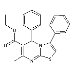 ethyl 7-methyl-3,5-diphenyl-5H-[1,3]thiazolo[3,2-a]pyrimidine-6-carboxylate