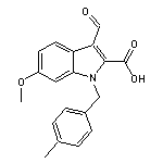 3-formyl-6-methoxy-1-(4-methylbenzyl)-1H-indole-2-carboxylic acid