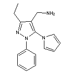 [3-ethyl-1-phenyl-5-(1H-pyrrol-1-yl)-1H-pyrazol-4-yl]methylamine