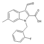 1-(2-fluorobenzyl)-3-formyl-6-methyl-1H-indole-2-carboxylic acid