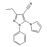 3-ethyl-1-phenyl-5-(1H-pyrrol-1-yl)-1H-pyrazole-4-carbonitrile