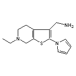 [6-ethyl-2-(1H-pyrrol-1-yl)-4,5,6,7-tetrahydrothieno[2,3-c]pyridin-3-yl]methylamine