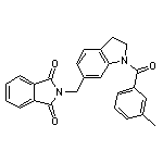 2-{[1-(3-methylbenzoyl)-2,3-dihydro-1H-indol-6-yl]methyl}-1H-isoindole-1,3(2H)-dione