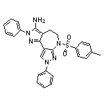 6-[(4-methylphenyl)sulfonyl]-2,8-diphenyl-4,5,6,8-tetrahydro-2H-dipyrazolo[3,4-b:3’,4’-d]azepin-3-amine