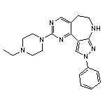 2-(4-ethylpiperazin-1-yl)-9-phenyl-5,6,7,9-tetrahydropyrazolo[3,4-b]pyrimido[4,5-d]azepine