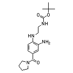 tert-butyl 2-{[2-amino-4-(pyrrolidin-1-ylcarbonyl)phenyl]amino}ethylcarbamate