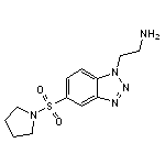 2-[5-(pyrrolidin-1-ylsulfonyl)-1H-1,2,3-benzotriazol-1-yl]ethanamine