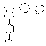 4-{5-methyl-4-[(4-pyrimidin-2-ylpiperazin-1-yl)methyl]-1,3-oxazol-2-yl}benzoic acid