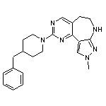 2-(4-benzylpiperidin-1-yl)-9-methyl-5,6,7,9-tetrahydropyrazolo[3,4-b]pyrimido[4,5-d]azepine