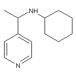 N-(1-pyridin-4-ylethyl)cyclohexanamine