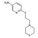 6-[(2-morpholin-4-ylethyl)thio]pyridin-3-amine