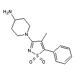 1-(4-methyl-1,1-dioxido-5-phenylisothiazol-3-yl)piperidin-4-amine HCl