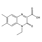 4-ethyl-6,7-dimethyl-3-oxo-3,4-dihydroquinoxaline-2-carboxylic acid