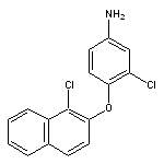 3-chloro-4-(1-chloro-2-naphthyloxy)aniline