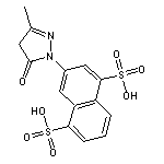 3-(3-methyl-5-oxo-4,5-dihydro-1H-pyrazol-1-yl)naphthalene-1,5-disulfonic acid