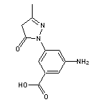 3-amino-5-(3-methyl-5-oxo-4,5-dihydro-1H-1-pyrazolyl)benzoic acid