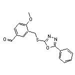 4-methoxy-3-(5-phenyl-1,3,4-oxadiazol-2-ylsulfanylmethyl)benzaldehyde