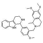 1-(3-(6,7-dimethoxy-1-methyl-1,2,3,4-tetrahydro-2-isoquinolinylmethyl)-4-me thoxyphenyl)-2,3,4,9-tetrahydro-1H-beta-carboline