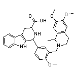 1-{3-[(6,7-dimethoxy-1-methyl-3,4-dihydroisoquinolin-2(1H)-yl)methyl]-4-methoxyphenyl}-2,3,4,9-tetrahydro-1H-beta-carboline-3-carboxylic acid