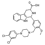 1-(3-{[4-(3,4-dichlorophenyl)piperazin-1-yl]methyl}-4-methoxyphenyl)-2,3,4,9-tetrahydro-1H-beta-carboline-3-carboxylic acid