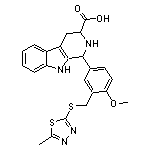 1-(4-methoxy-3-{[(5-methyl-1,3,4-thiadiazol-2-yl)thio]methyl}phenyl)-2,3,4,9-tetrahydro-1H-beta-carboline-3-carboxylic acid