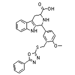 1-(4-methoxy-3-{[(5-phenyl-1,3,4-oxadiazol-2-yl)thio]methyl}phenyl)-2,3,4,9-tetrahydro-1H-beta-carboline-3-carboxylic acid