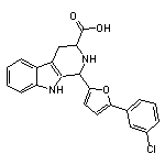 1-[5-(3-chlorophenyl)-2-furyl]-2,3,4,9-tetrahydro-1H-beta-carboline-3-carboxylic acid