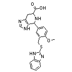 4-(3-(1H-benzo[d]imidazol-2-ylsulfanylmethyl)-4-methoxyphenyl)-4,5,6,7-tetr ahydro-3H-imidazo[4,5-c]pyridine-6-carboxylic acid