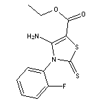 ethyl 4-amino-3-(2-fluorophenyl)-2-thioxo-2,3-dihydro-1,3-thiazole-5-carbox ylate