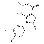 ethyl 4-amino-3-(3-chloro-4-fluorophenyl)-2-thioxo-2,3-dihydro-1,3-thiazole -5-carboxylate