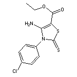 ethyl 4-amino-3-(4-chlorophenyl)-2-thioxo-2,3-dihydro-1,3-thiazole-5-carbox ylate