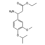 ethyl 3-amino-3-(4-isopropoxy-3-methoxyphenyl)propanoate HCl