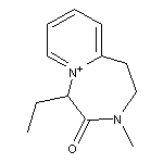 5-ethyl-3-methyl-4-oxo-2,3,4,5-tetrahydro-1H-pyrido[1,2-d][1,4]diazepin-6-ium Br-