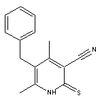 5-benzyl-4,6-dimethyl-2-thioxo-1,2-dihydropyridine-3-carbonitrile