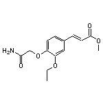 methyl (2E)-3-[4-(2-amino-2-oxoethoxy)-3-ethoxyphenyl]acrylate