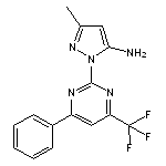 3-methyl-1-[4-phenyl-6-(trifluoromethyl)pyrimidin-2-yl]-1H-pyrazol-5-amine