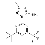 1-[4-tert-butyl-6-(trifluoromethyl)pyrimidin-2-yl]-3-methyl-1H-pyrazol-5-amine