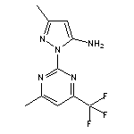 3-methyl-1-[4-methyl-6-(trifluoromethyl)pyrimidin-2-yl]-1H-pyrazol-5-amine