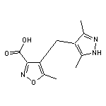 4-[(3,5-dimethyl-1H-pyrazol-4-yl)methyl]-5-methylisoxazole-3-carboxylic acid HCl