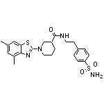 N-{2-[4-(aminosulfonyl)phenyl]ethyl}-1-(4,6-dimethyl-1,3-benzothiazol-2-yl)piperidine-3-carboxamide