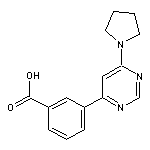 3-(6-pyrrolidin-1-ylpyrimidin-4-yl)benzoic acid