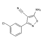 5-amino-3-(3-chlorophenyl)isoxazole-4-carbonitrile