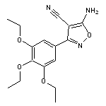 5-amino-3-(3,4,5-triethoxyphenyl)isoxazole-4-carbonitrile