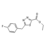 ethyl 5-(4-fluorobenzyl)-1,3,4-oxadiazole-2-carboxylate