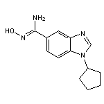 1-cyclopentyl-N’-hydroxy-1H-benzimidazole-5-carboximidamide