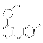 4-(3-aminopyrrolidin-1-yl)-N-(4-methoxyphenyl)pyrimidin-2-amine