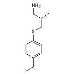 3-[(4-ethylphenyl)thio]-2-methylpropan-1-amine